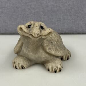 Quarry Critters Tina Smiling Turtle Stone Figurine Second Nature Designs 2001